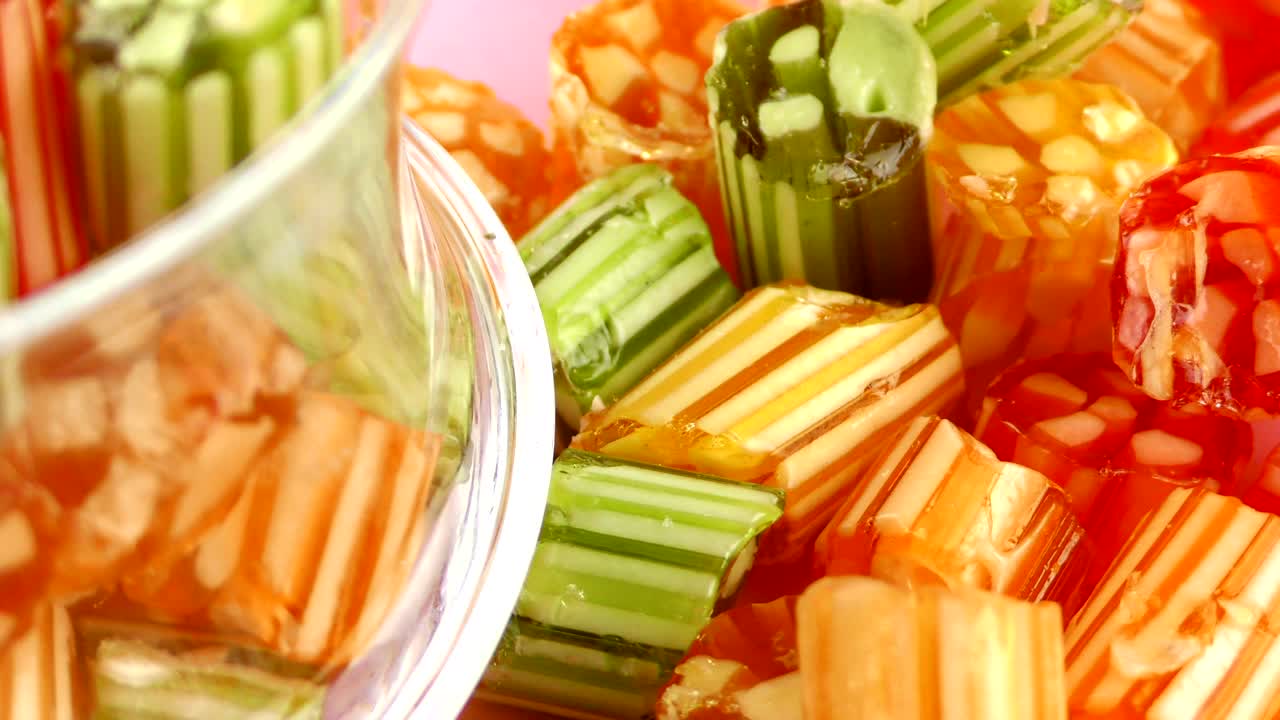 사탕, 달한 젤리, 롤리, 맛있는 설탕 디저트