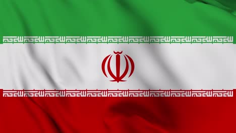 iran flag seamless waving animation