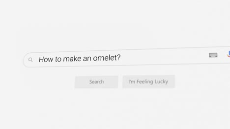 searching for how to make an omelet? on internet browser