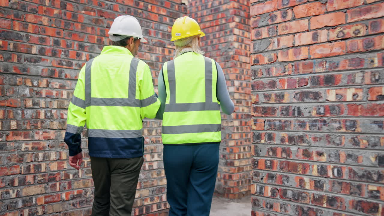 Construction site with workers