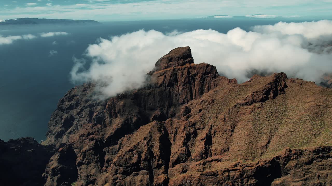 Veduta aerea della Gola di Masca (Mirador de Masca) nelle Isole Canarie.