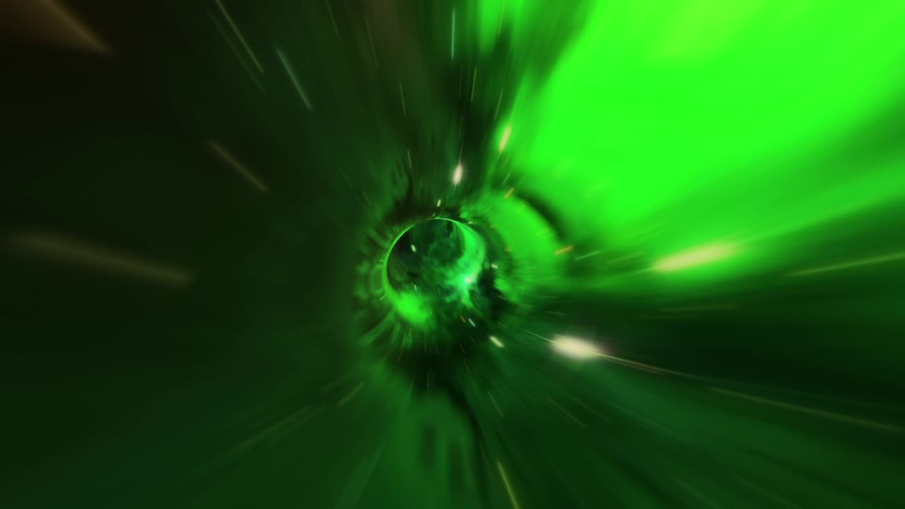 túnel verde abstracto