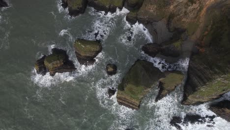 Nohoval-Cove,-Top-Down-Aerial-View