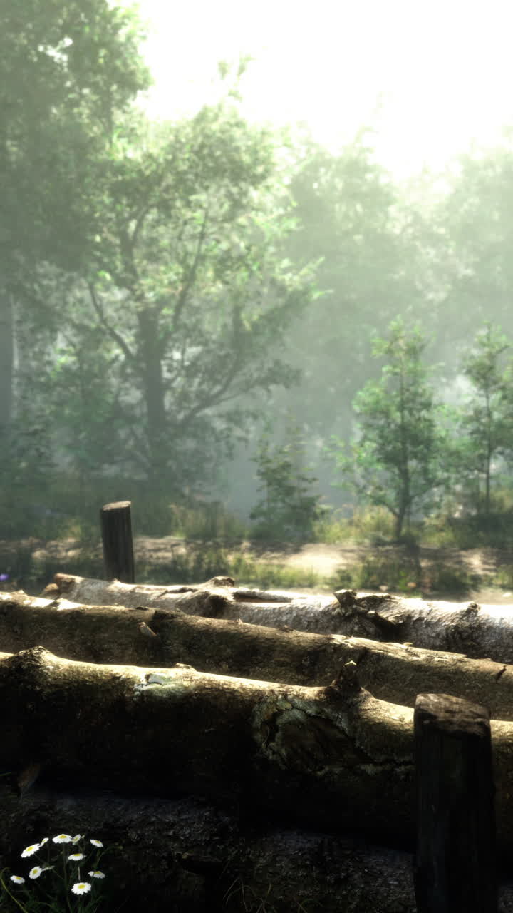 안개 숲 을 가로질러 가는 길