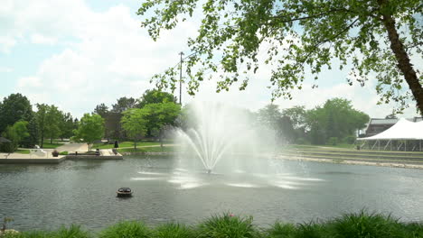 fountain slow motion stock video footage