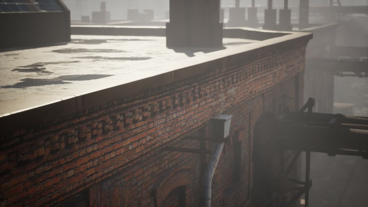 코로나바이러스 코로나19 전염병으로 인해 버려진 공장이 비어 있습니다.