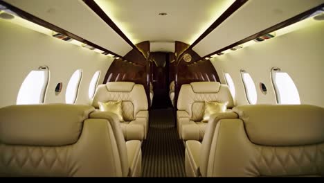 luxurious private jet interior showcasing elegant seating and spacious cabin design, perfect for comfortable travel and exclusive experiences