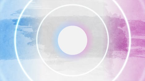 fondo de movimiento grunge pastel rosa azul con círculos de neón
