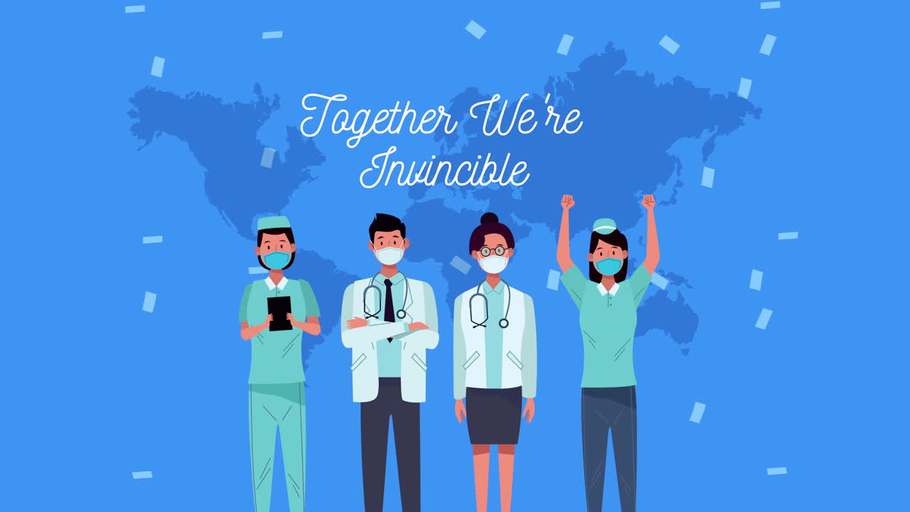의료진과 함께 우리는 무적입니다 메시지 캠페인