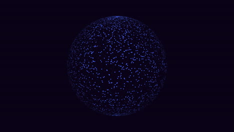 illuminated blue sphere captivating 3d rendered image