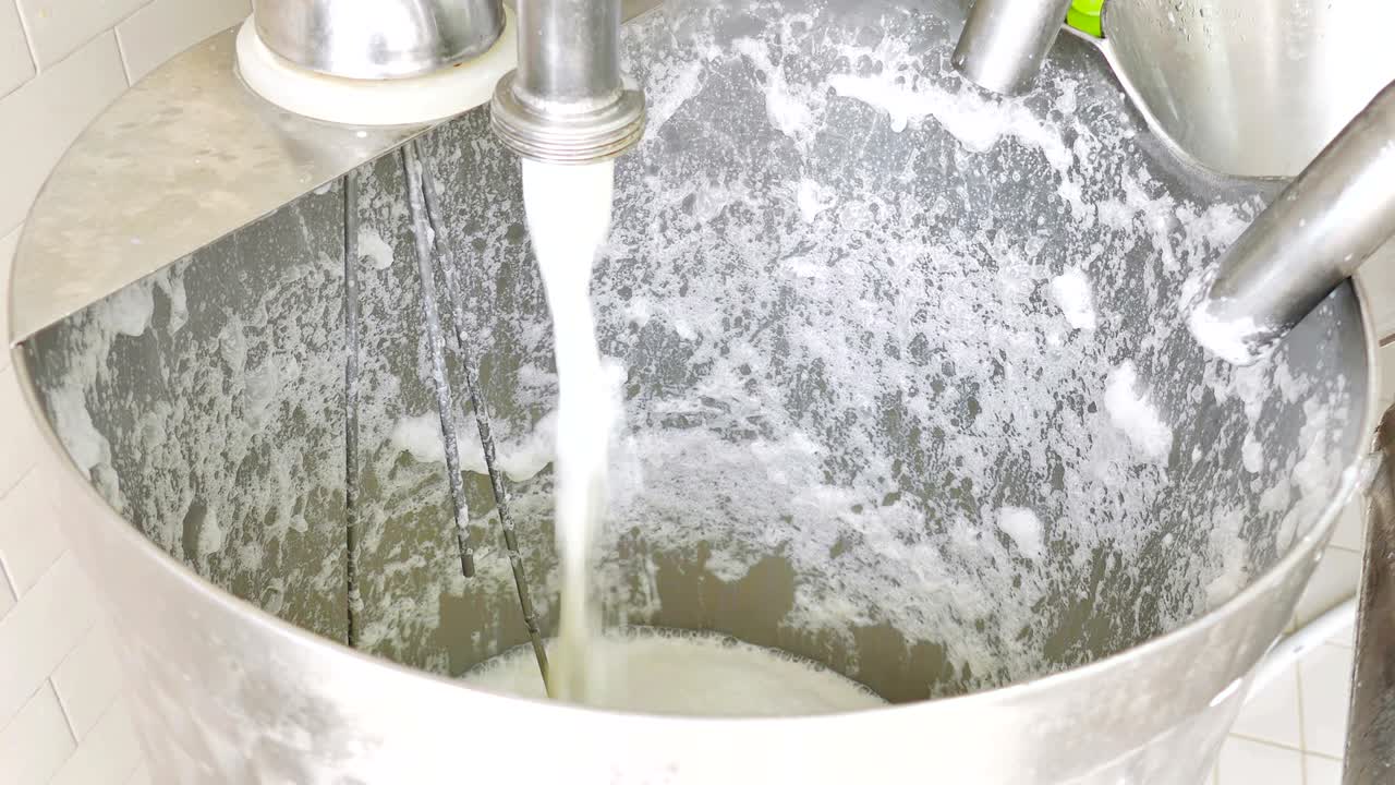 우유 산업에서 치즈 생산