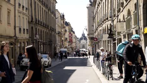 city street scene in europe