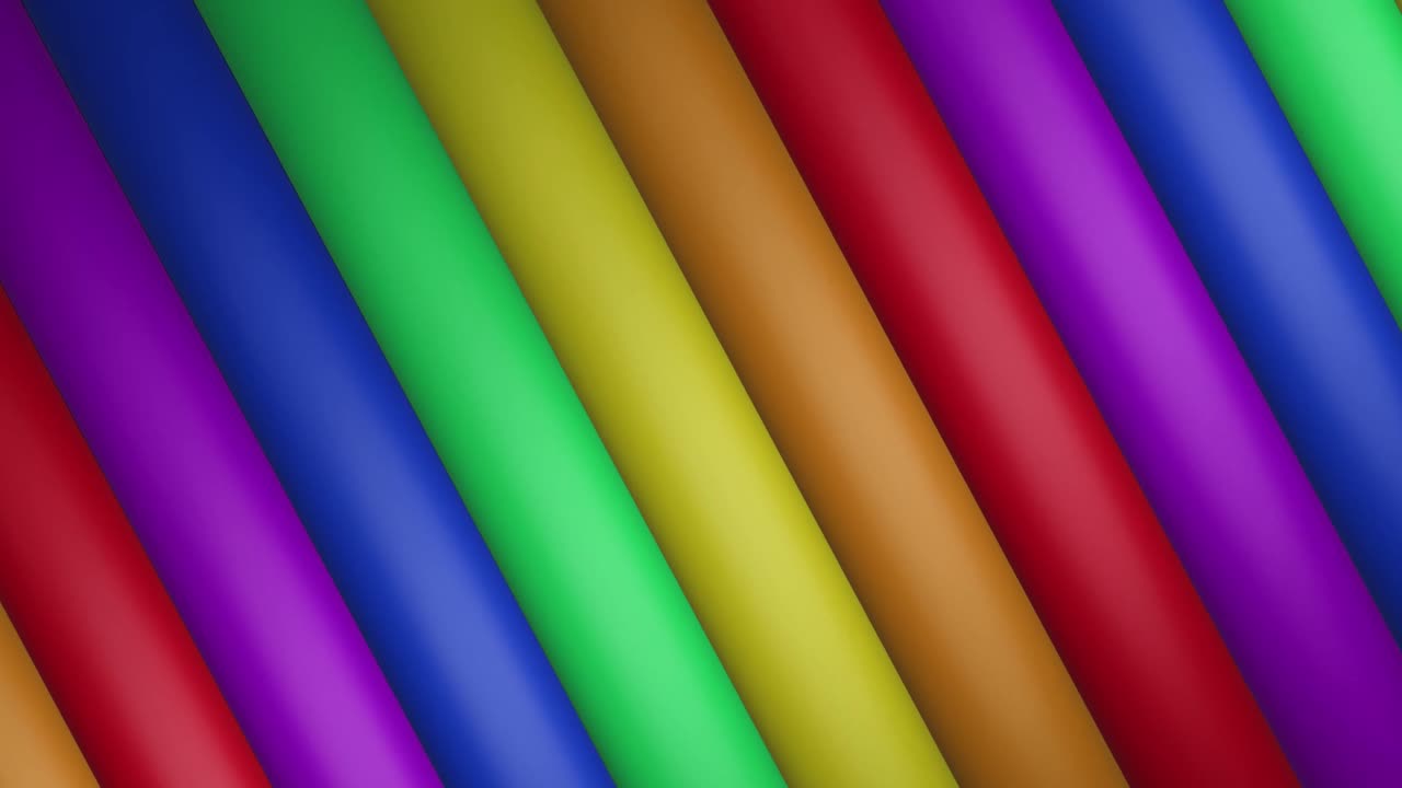 animación de rayas y colores del arco iris que se mueven en un bucle sin costuras