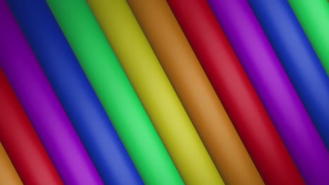 animation of rainbow stripes and colours moving on seamless loop