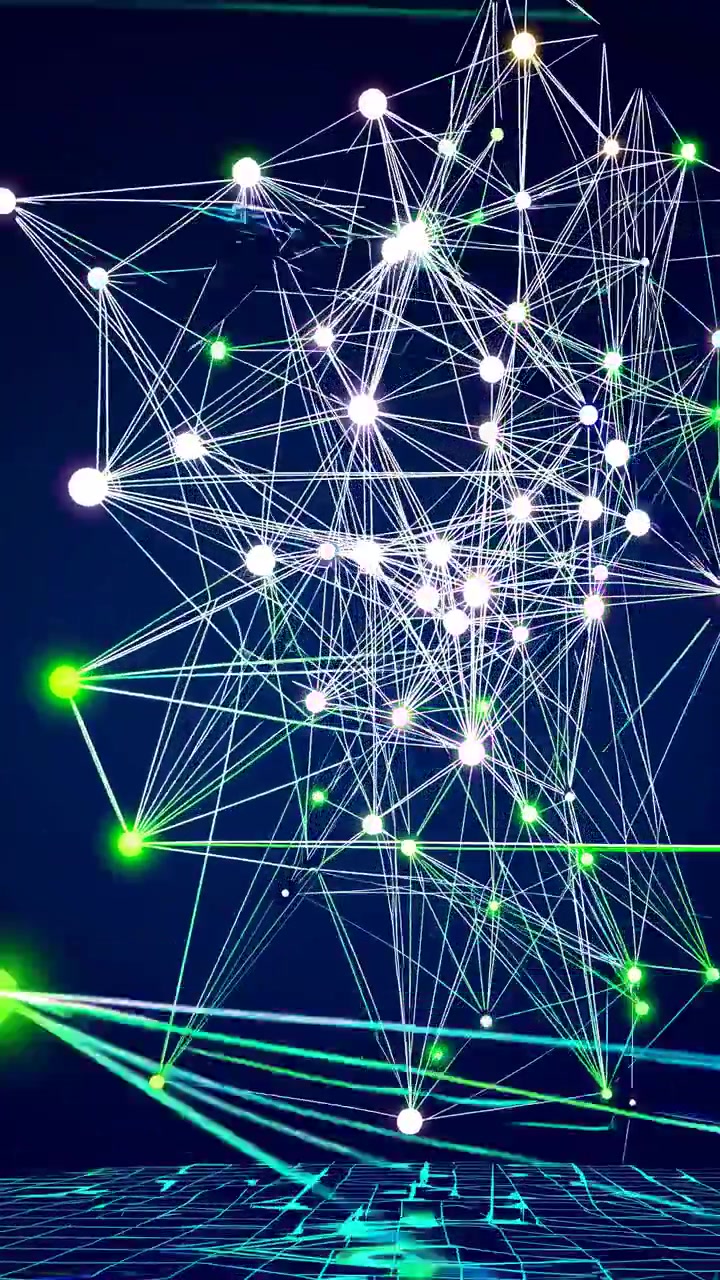 Digital Network Connections and Data Flow Visualization