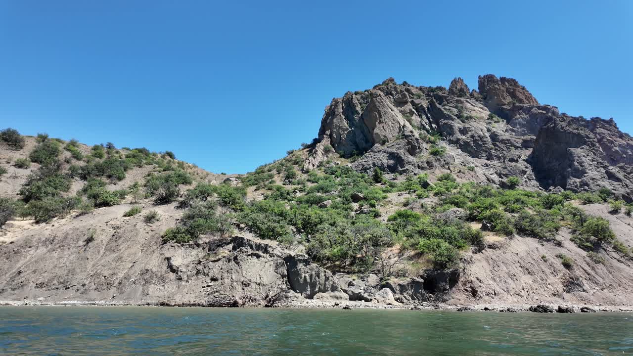 Scenic Rocky Mountain and Water Landscape