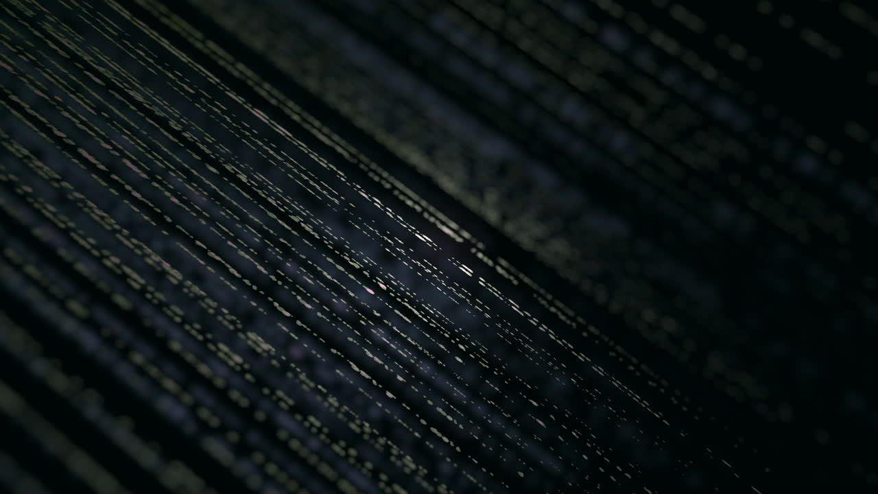 líneas de flujo de datos contra fondo negro, resumen