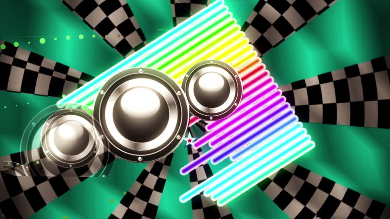 음향 스트럼 빈티지 vj 루프