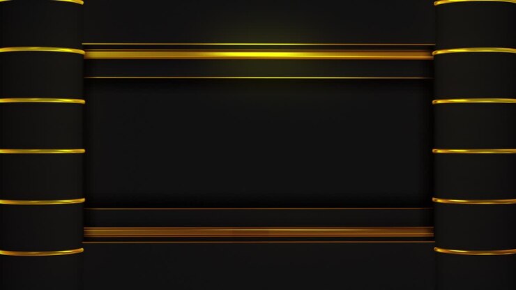 Modern Black and Gold Background Design