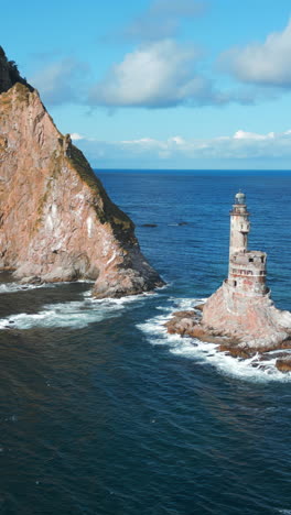 abandoned lighthouse on rocky coast