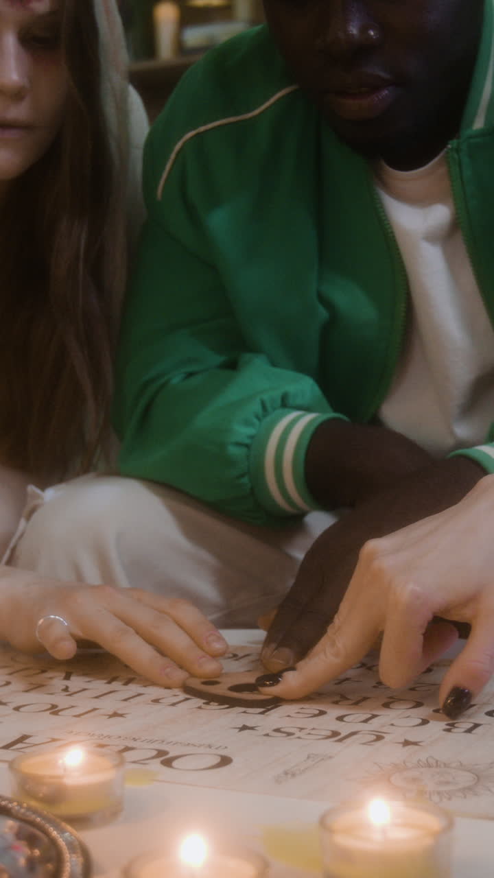 People using an ouija board