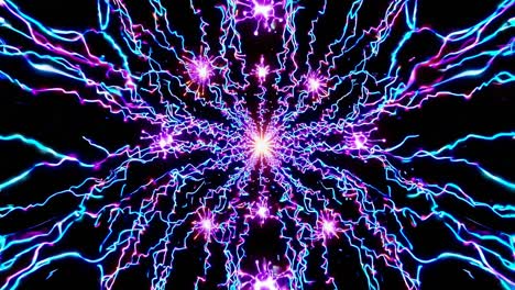Abstract Fireworks Tunnel