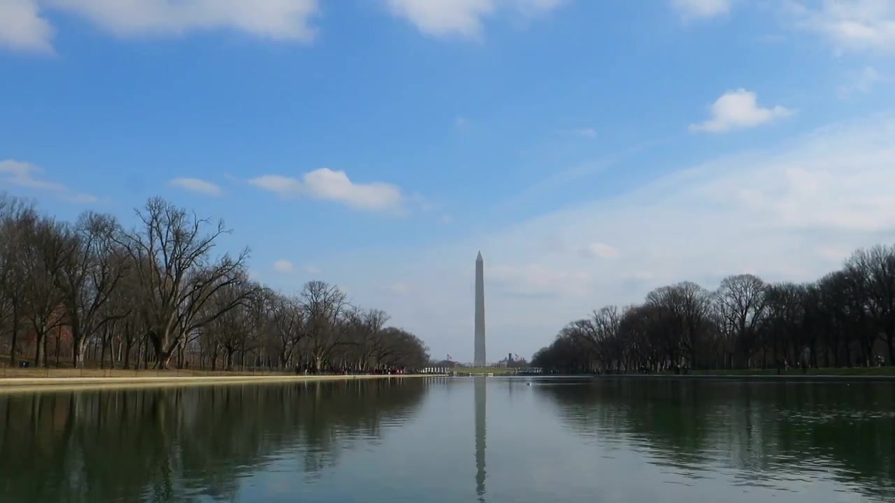 Timelapse a Washington DC, Lago del Monumento