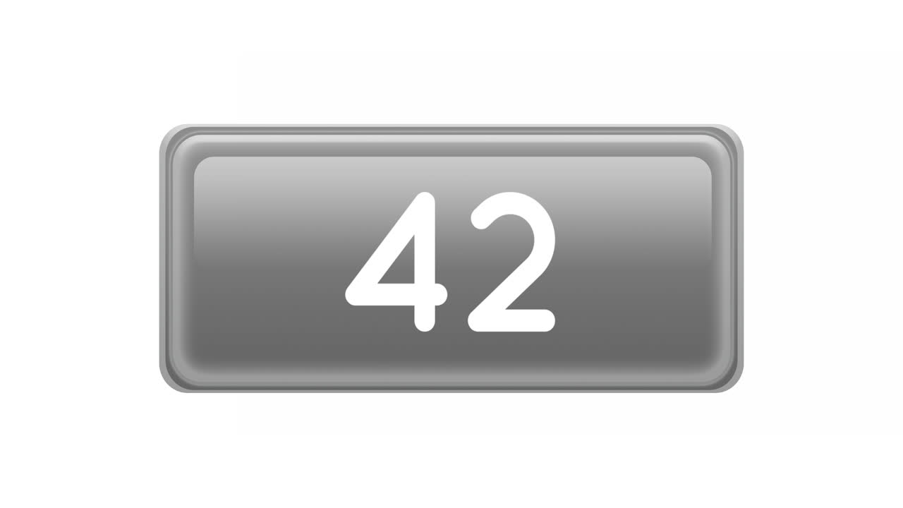 Blue box with numbers counting up 4k