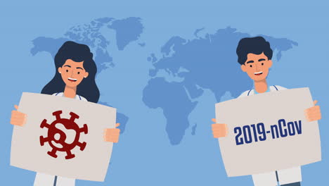 2019-ncov 팬데에 대한 징후를 가진 의사
