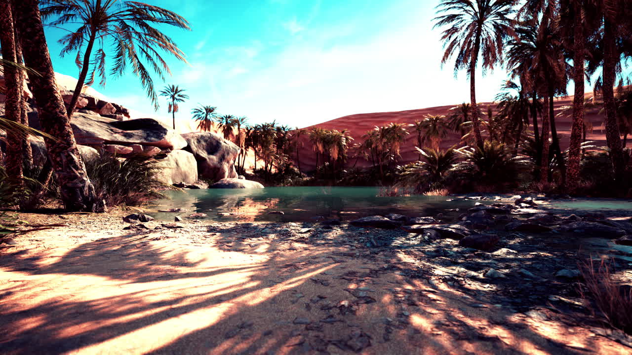 Un'oasi nel deserto nell'Oman