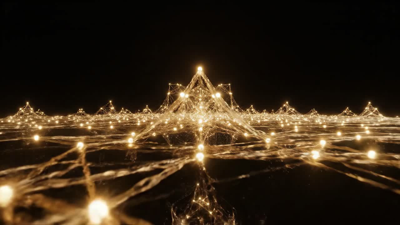 Abstract Network of Golden Connections