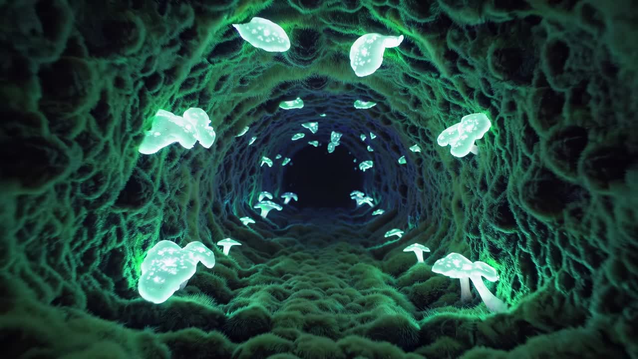 Glowing Mushroom Tunnel