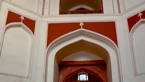 humayun tomb interior view at morning from unique perspective shot is taken at delhi india