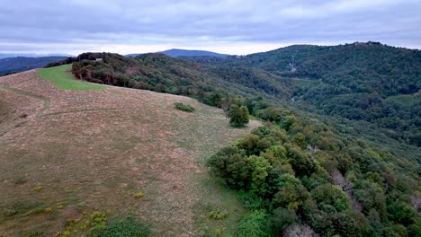 ridge-line-aerial-near-boone-nc,-north-carolina-and-blowing-rock-nc