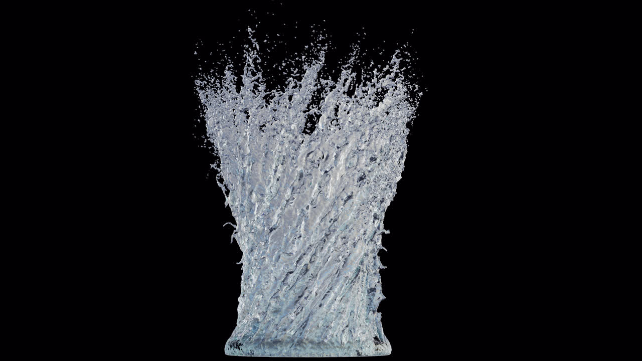 Rising water vortex on alpha channel