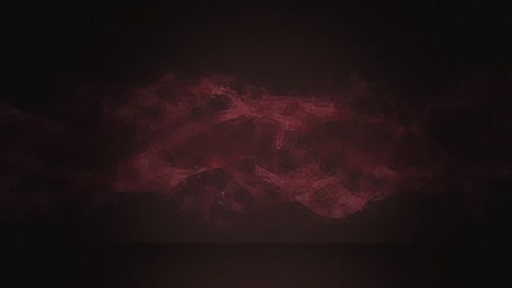 animation of moving red wave on black background