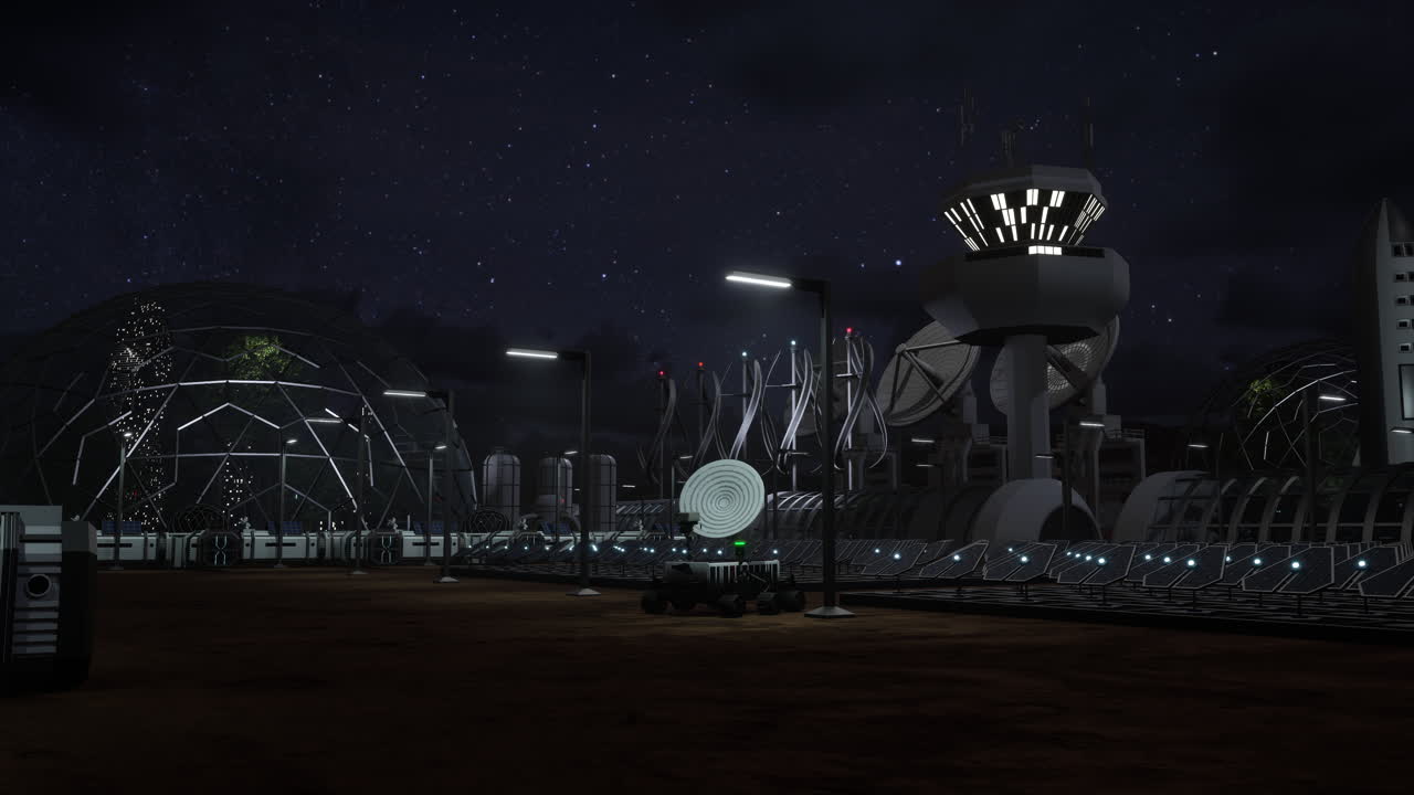 Spherical greenhouse structure on supporting life on barren alien planet