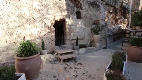 Imágenes-De-La-Tumba-De-Jesú,-En-La-Tumba-Del-Jardín-En-Jerusalén,-Israel