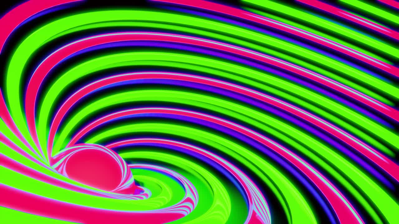 fondo en espiral abstracto con líneas de neón coloridas