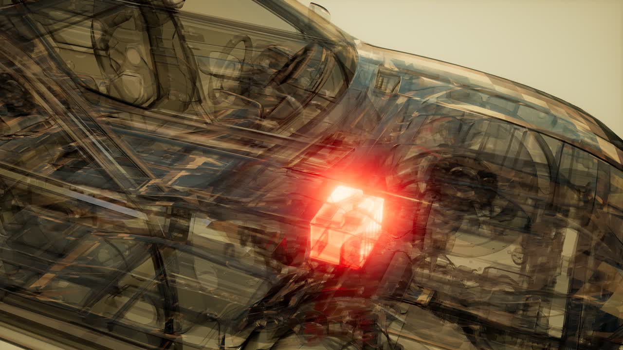 batería de coche visible en el coche