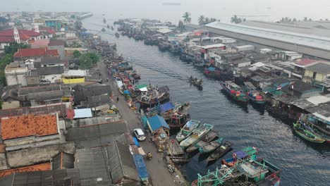 fishing village aerial view