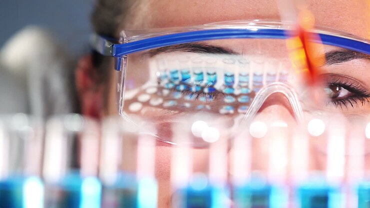 Scientist performing a lab experiment