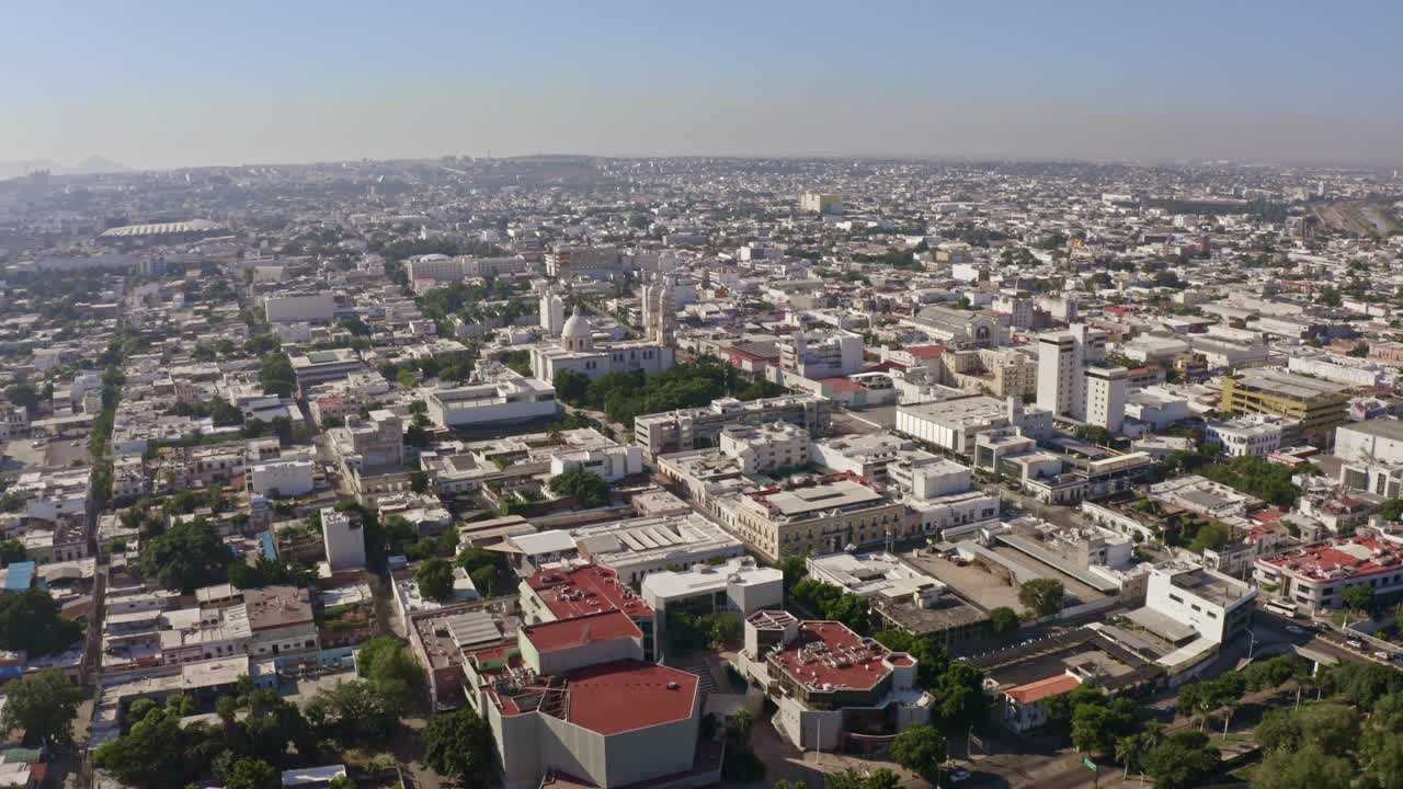 drone shot of the city of Culiacán, Sinaloa, Mexico