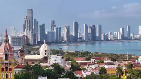 Historische-Stadt-Cartagena-De-Indias-In-Bolivar,-Kolumbien