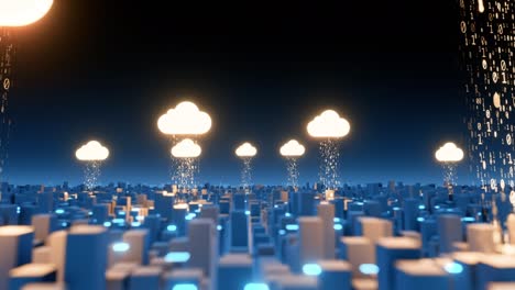 in the city, many people upload digital files. to be stored in the cloud. there are many types of data transmission and encryption.