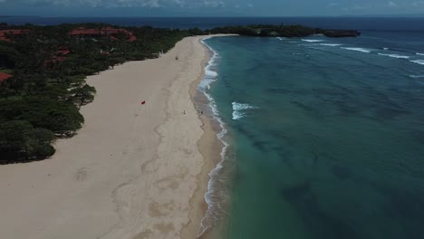 beautiful nusa dua beach drone footage in bali