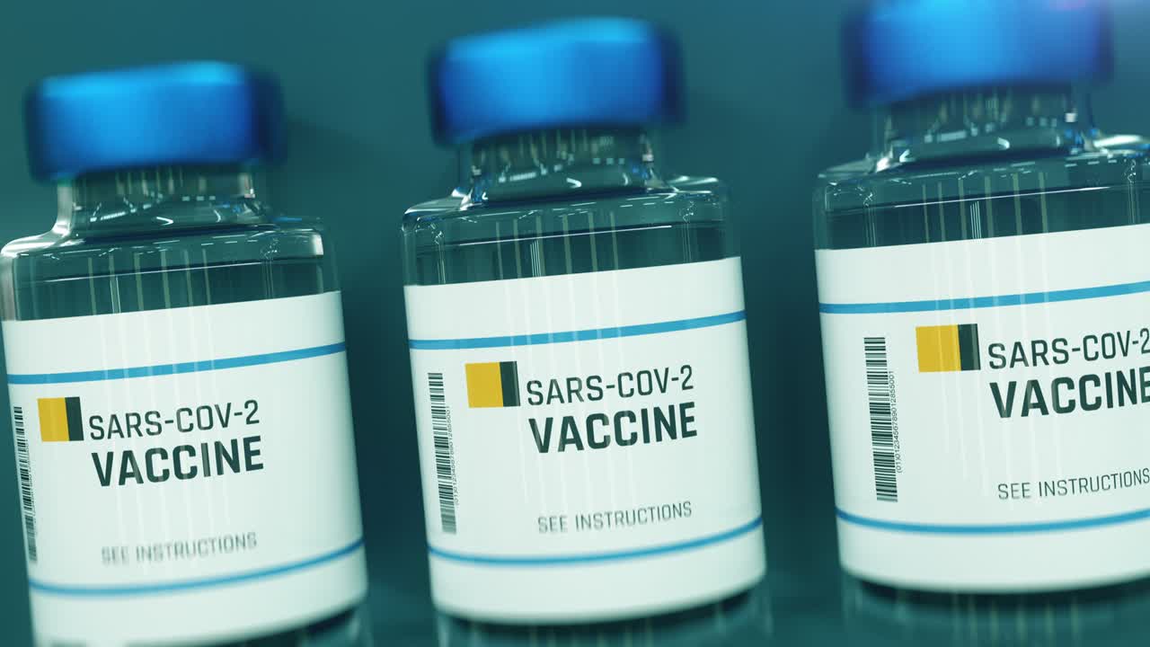 los viales de la vacuna contra el coronavirus sars-cov-2 y las dosis de la vacina contra el covid-19 están listos para el envío