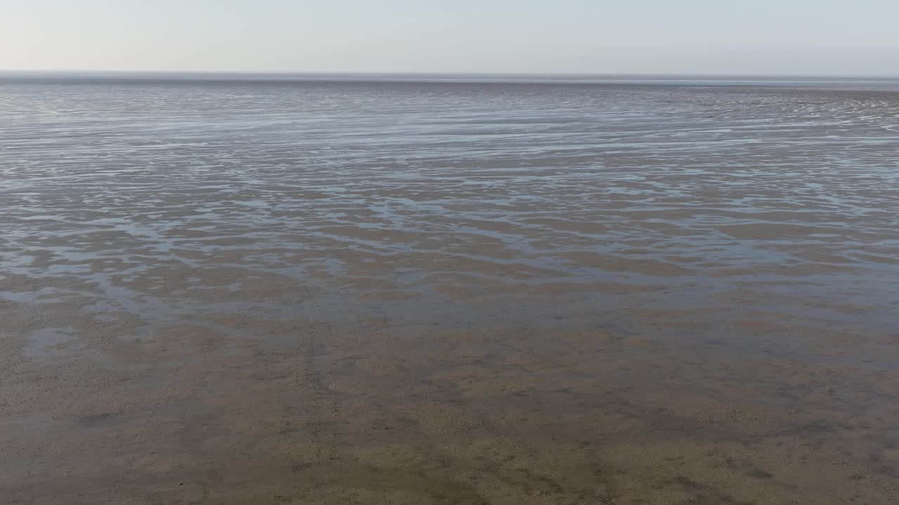 갯벌 자연 환경 영국 해안선 빨래 노퍽 공중 경치 겨울