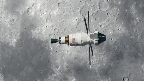 Orion-Raumschiff,-Das-Den-Mond-Umkreist