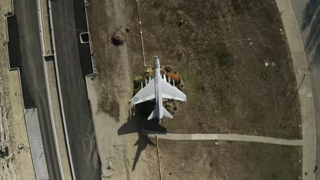 Fighter-jet-display-on-Navy-air-base-during-the-day